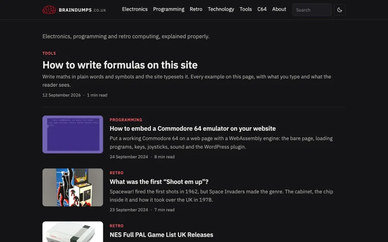 Screenshot of the Braindumps website