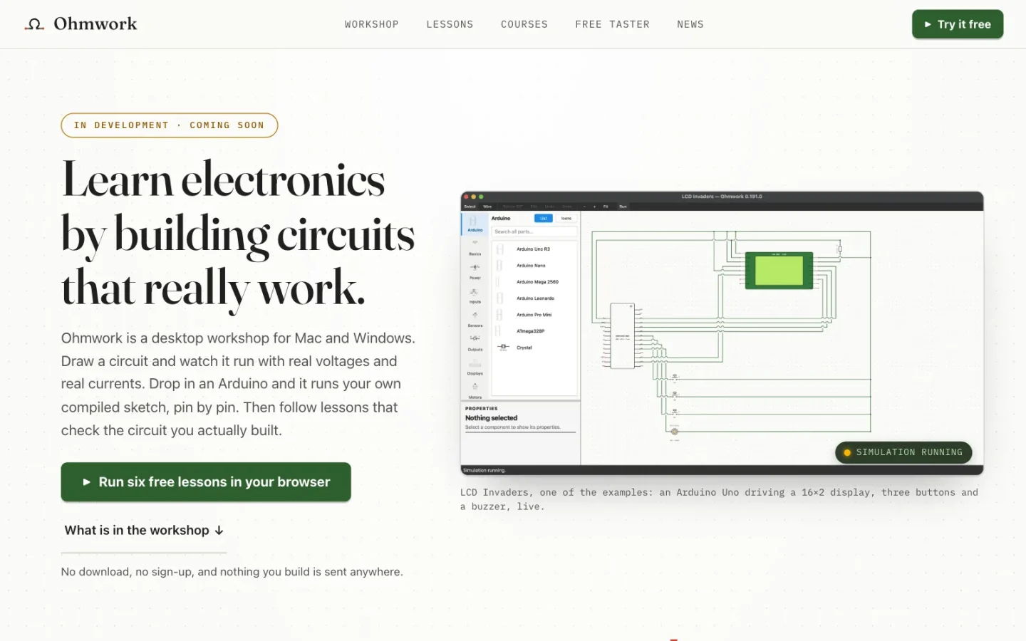 The Ohmwork home page